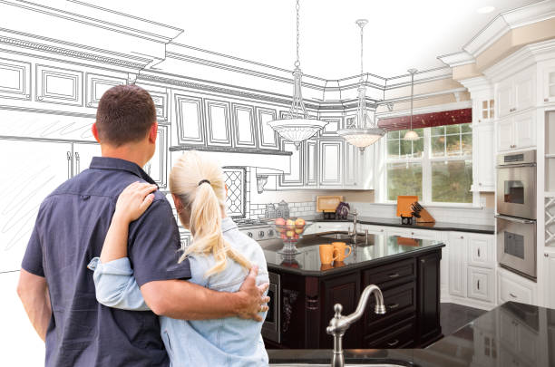 Professional Kitchen Flooring technician working in Waterford, WI